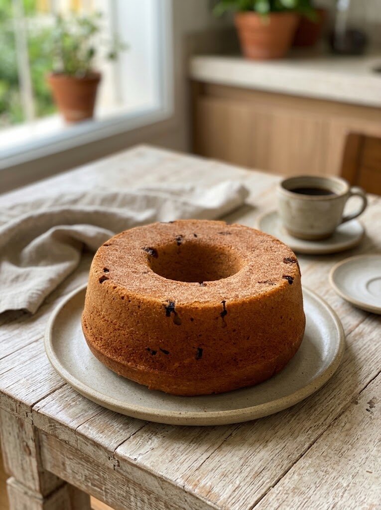 Bolo de banana com passas e canela da Cia Casero